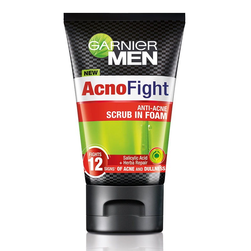 Garnier Men Acno Fight Anti Acne 12 In 1 Scrub Foam 100ml 385185273
