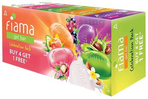 FIAMA GEL BAR Buy 4 get 1 Free SOAP INDIAN -128216710