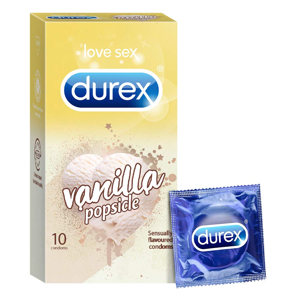 Durex Vanilla Popsicle Flavoured Condoms – 10Pcs INDIAN 317208257