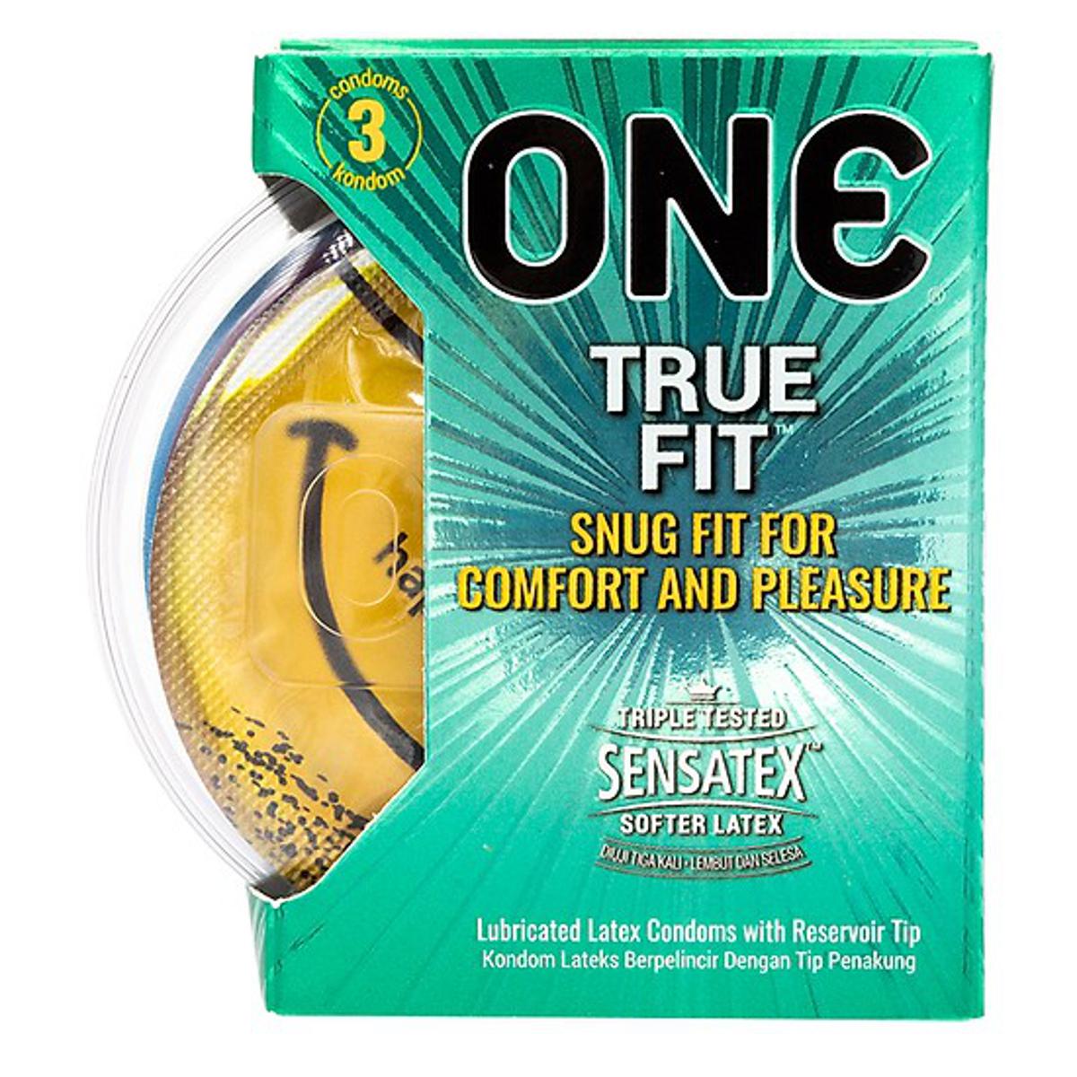 One True Fit Comfort and Pleasure Condom 3pcs MALAYSIA -177546714