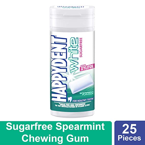 Happydent White Xylitol Sugarfree Chewing Gum Pocket Bottle 24.2g INDIAN -223456527