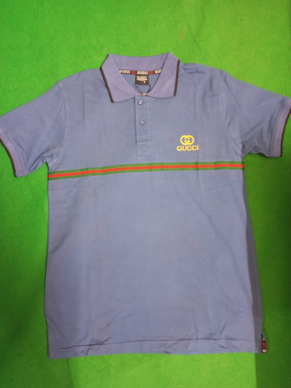 Gucci - polo T-Shirt Blue Size - S