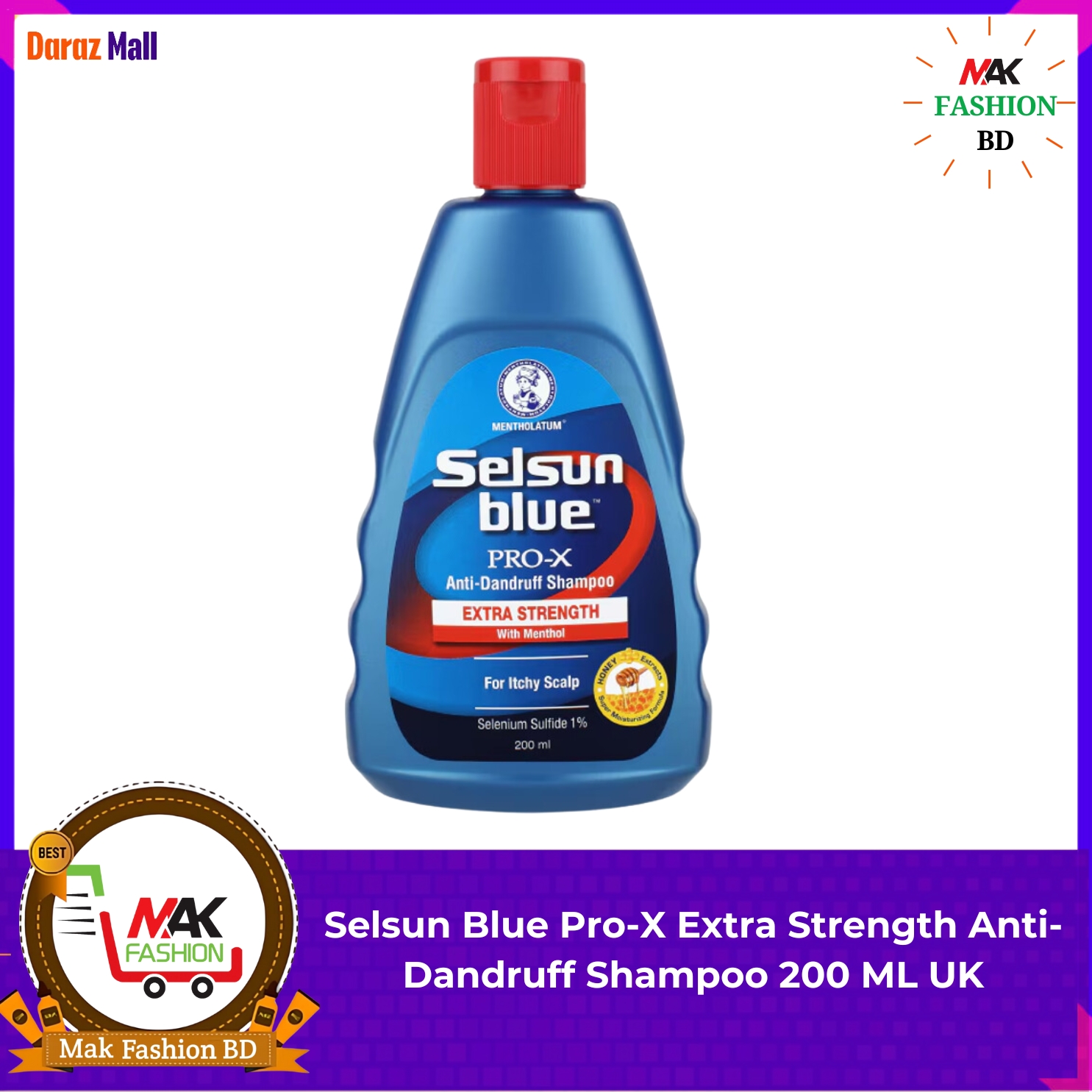 Selsun Blue Pro X Extra Strength Anti Dandruff Shampoo 200ML UK 260351650