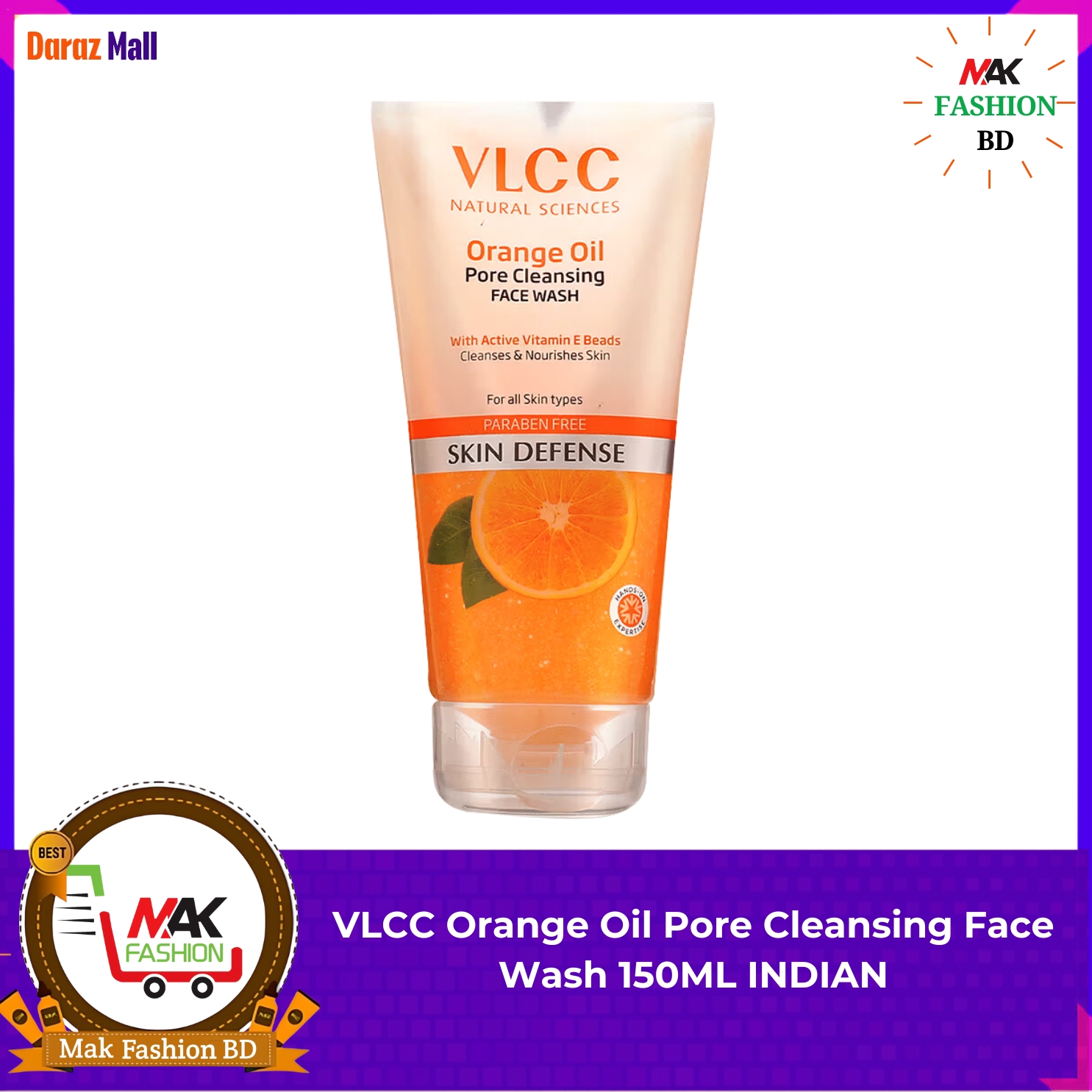 VLCC Orange Oil Pore Cleansing 150ML INDIAN  - 260725461