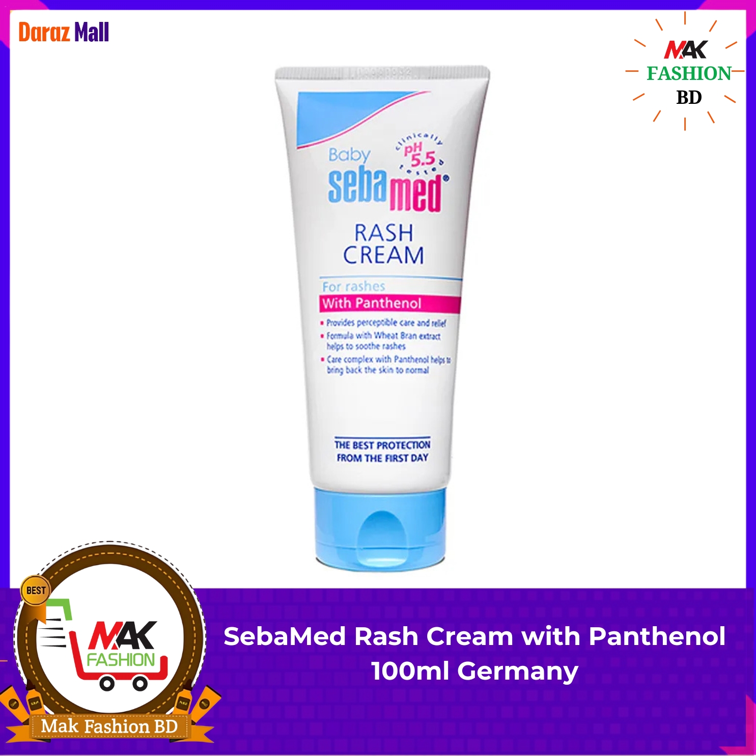 SebaMed Rash Cream with Panthenl 100ml GERMANY 284070808