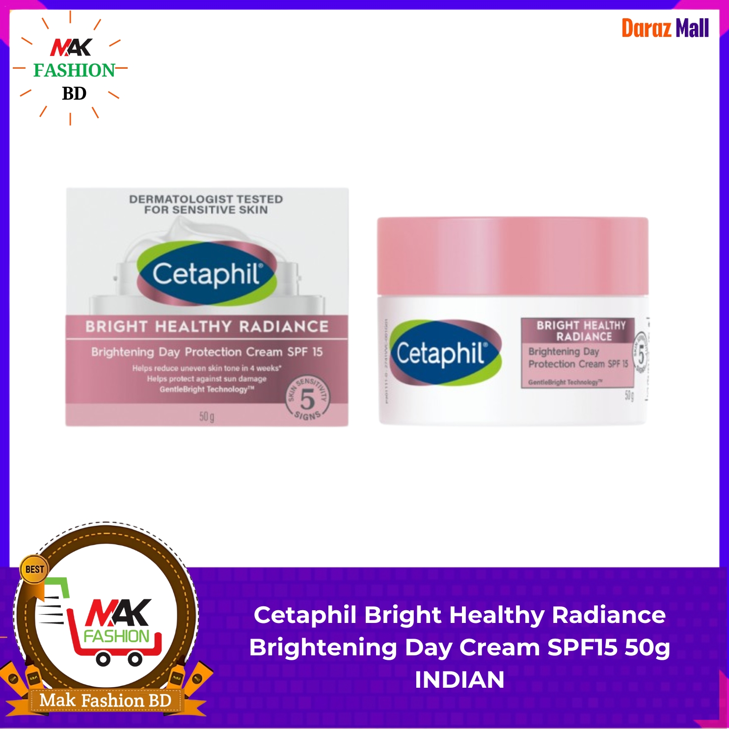 Cetaphil healthy radiance brightening day cream spf15 50g INDIAN  306612442