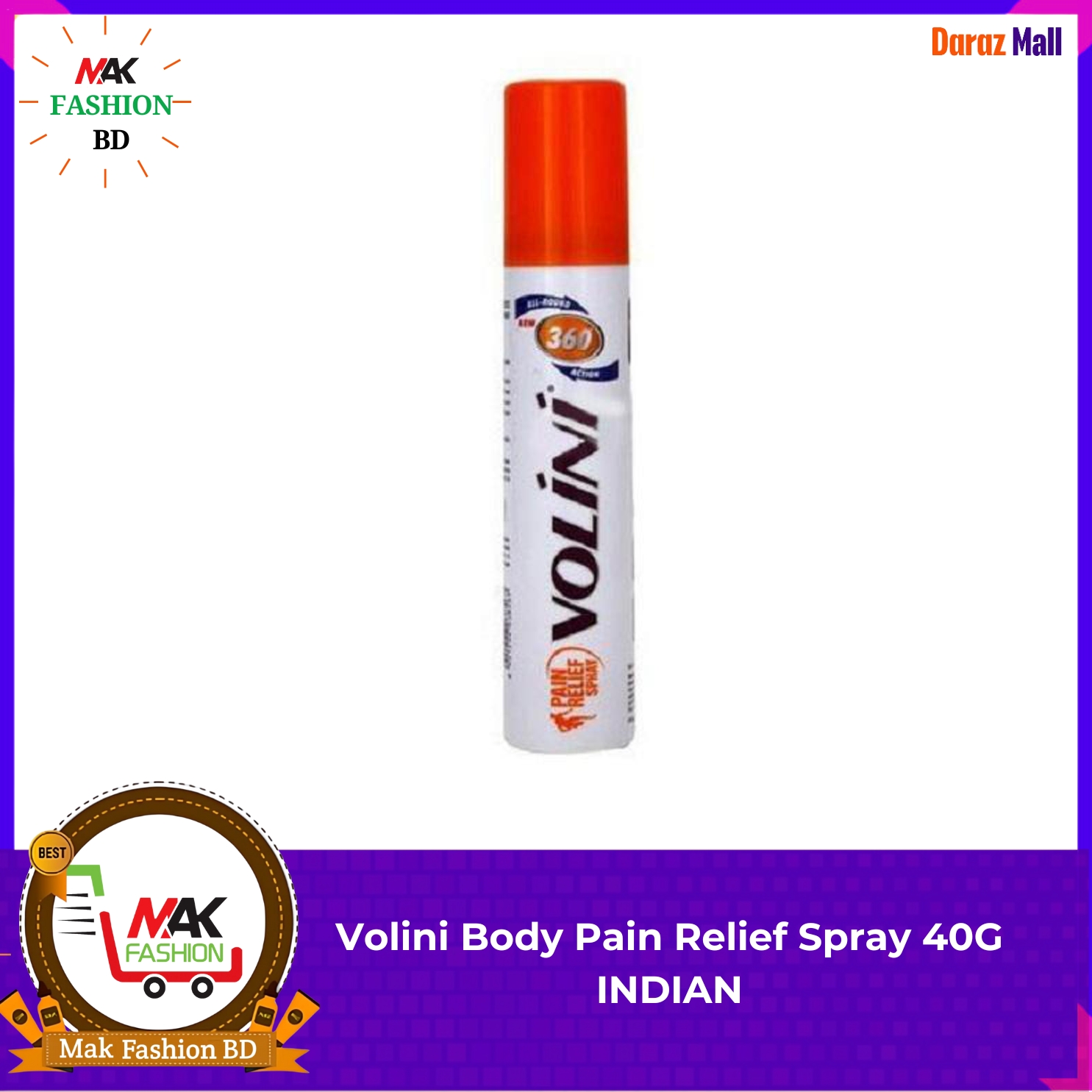 Volini Body Pain Relief Spray 40G Indian 311352200