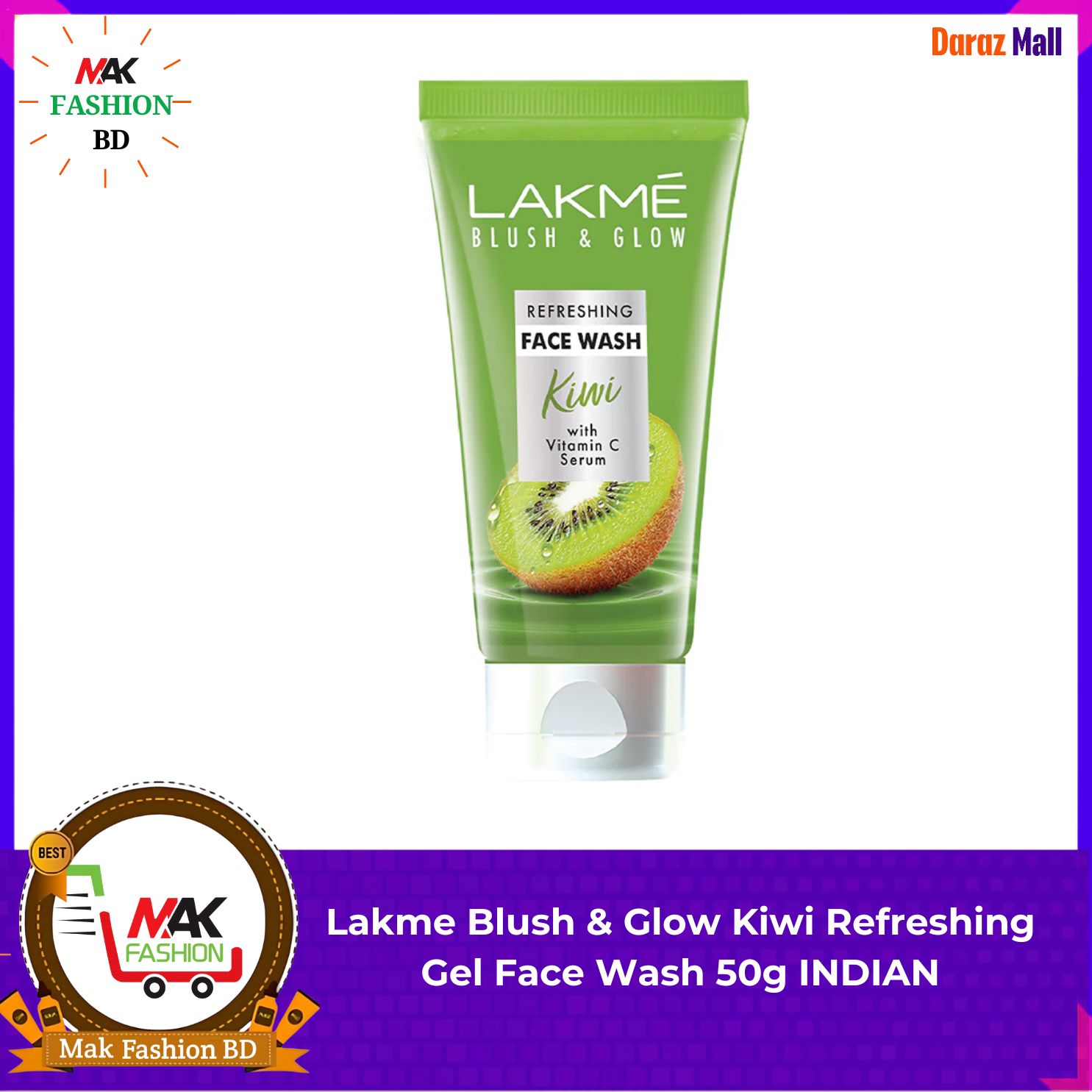 Lakme Blush & Glow Exfoliating Face Wash With Vitamin C Serum 50g INDIAN 319168513