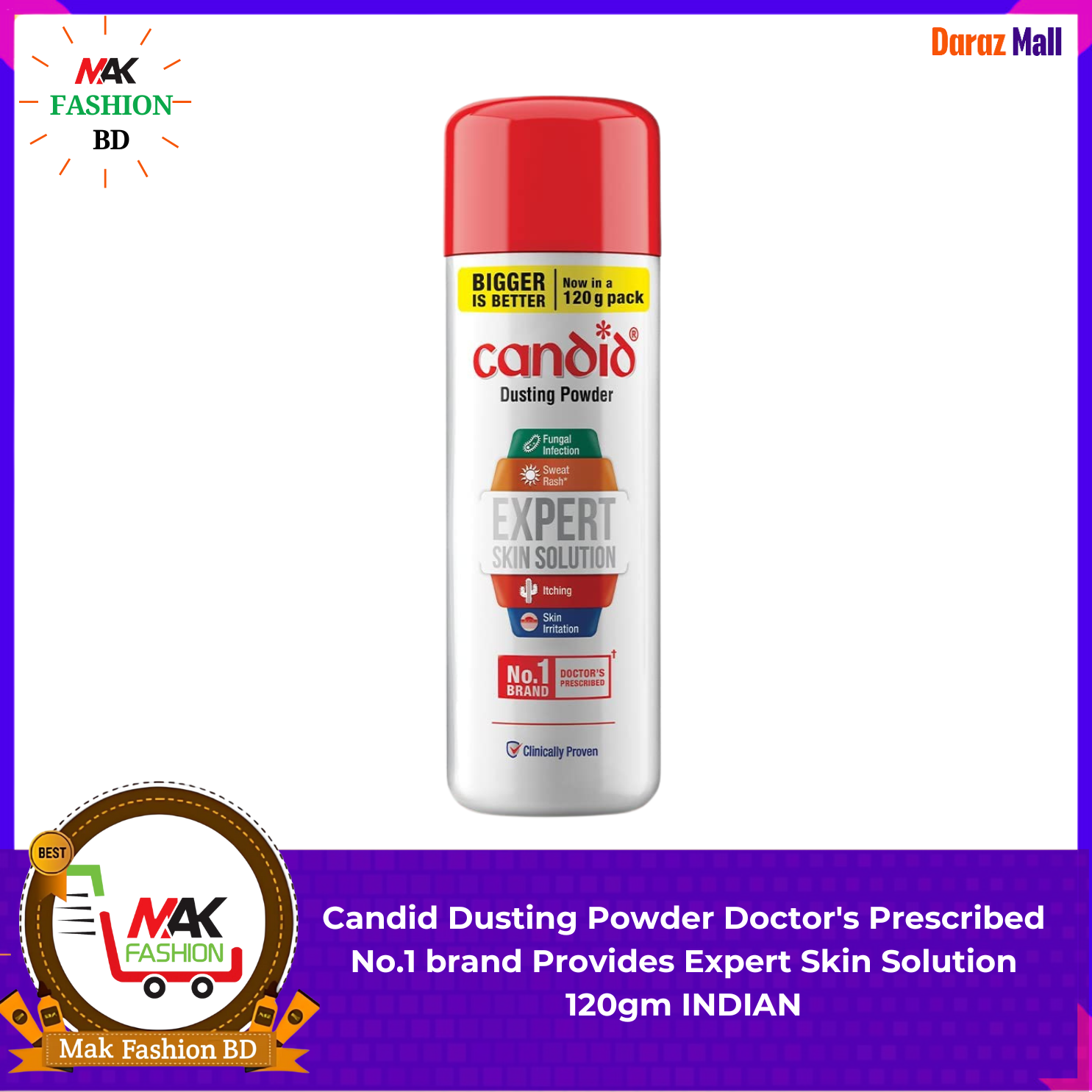 Candid Dusting Powder Doctors Prescribed No1 brand Provides Expert Skin Solution 120gm INDIAN 322818340