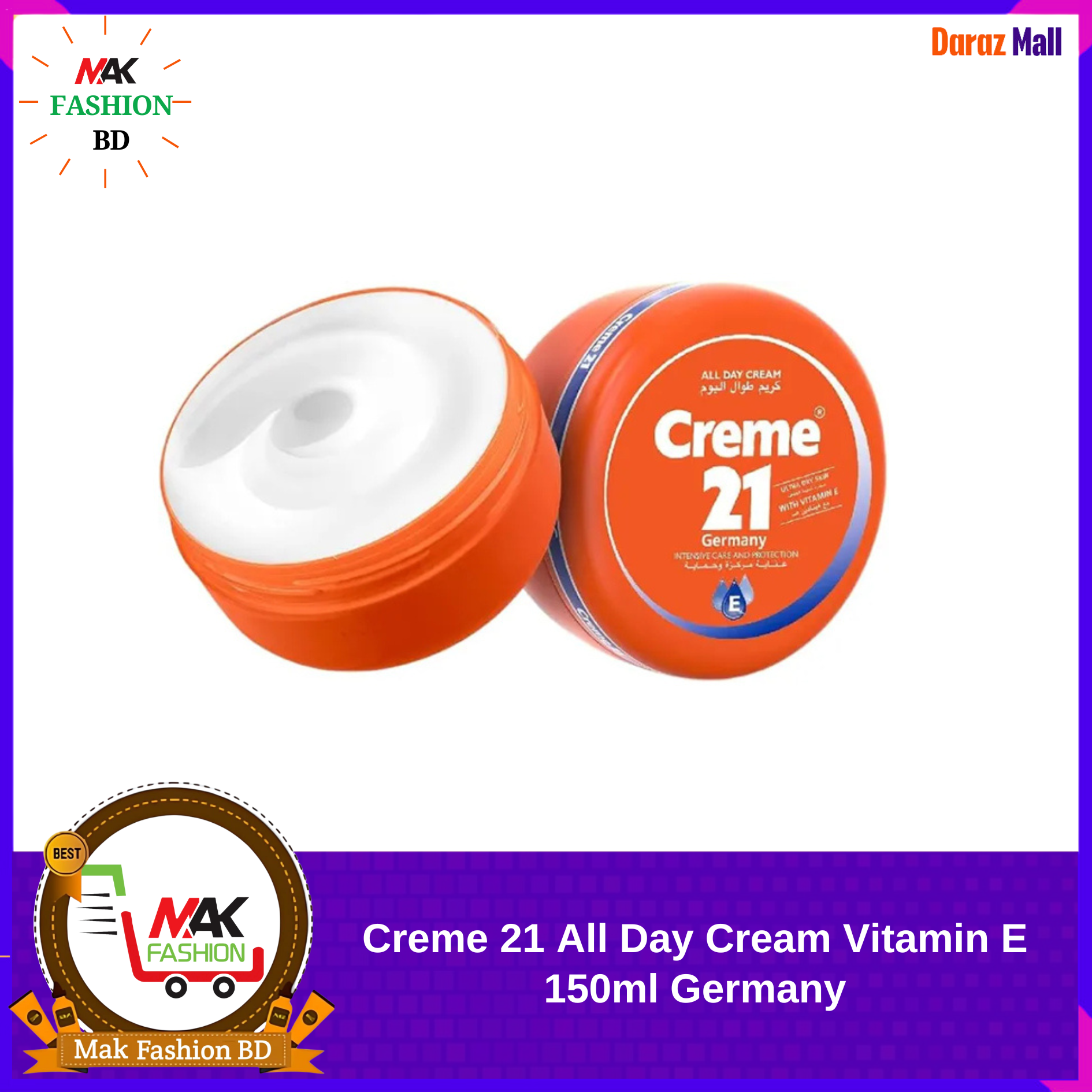 Creme_21 All Day Cream Vitamin E 150ml Germany  336633038