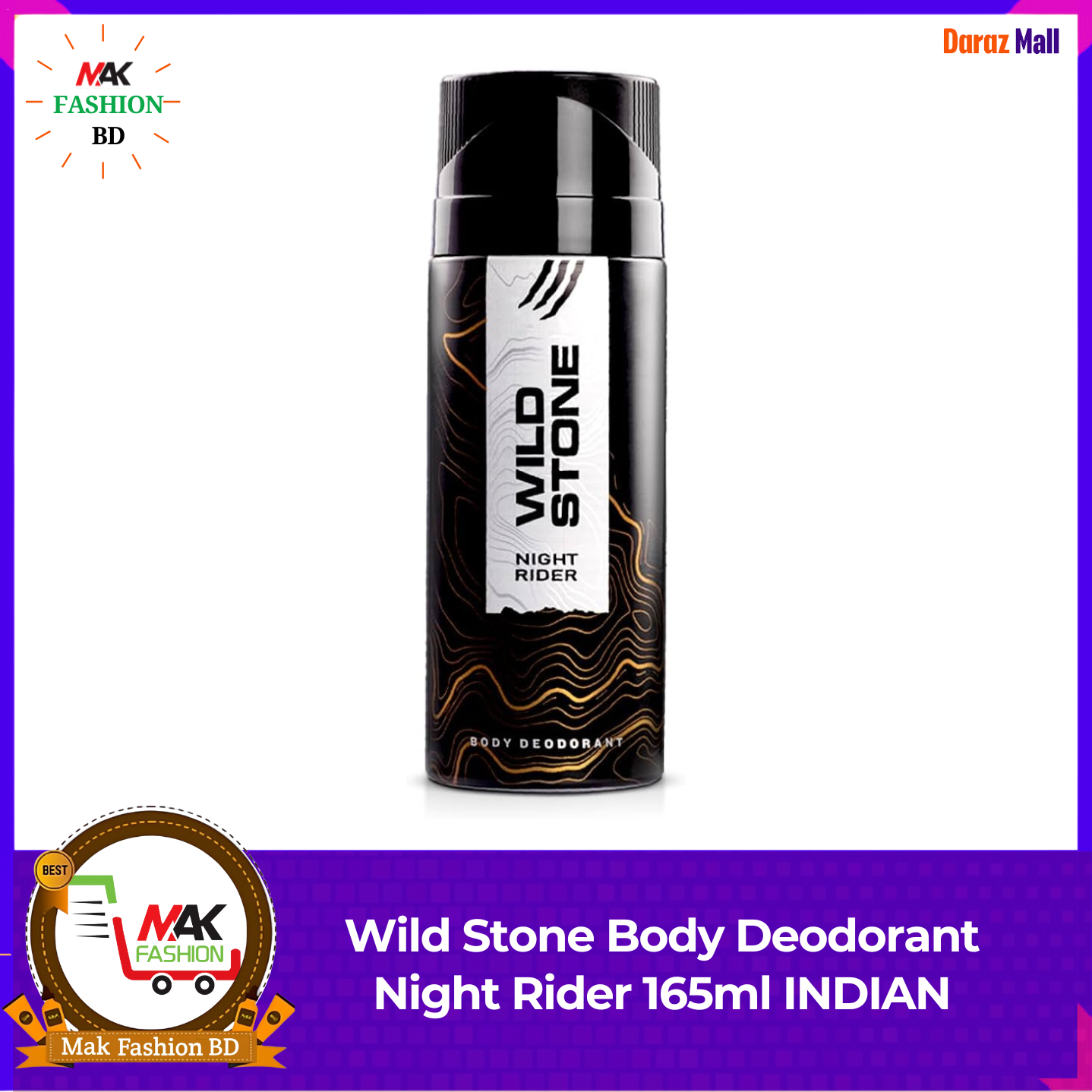 Wild Stone Body Deodorant Night Rider 165ml INDIAN  385193830