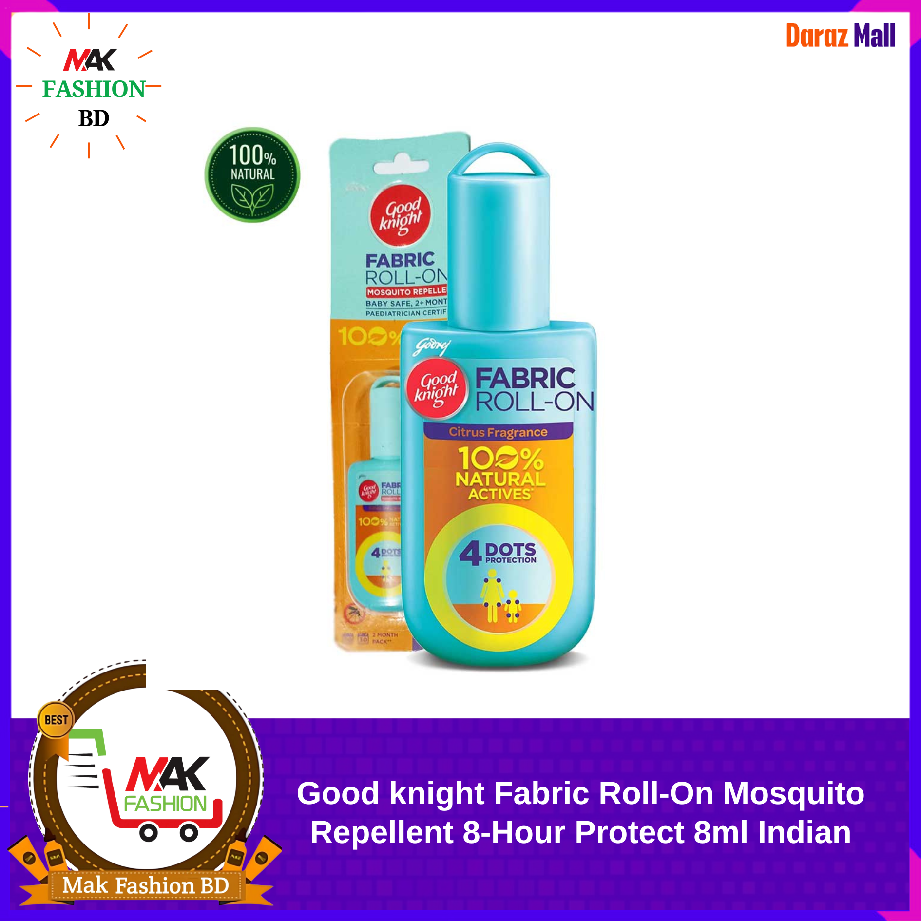 Good knight Fabric Roll On Mosquito Repellent 8 Hour Protect 8ml INDIAN  352084158