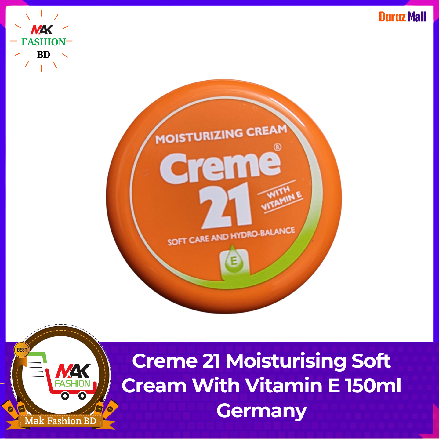 Creme 21 Moisturising Soft Cream E 150ml Germany 505423950