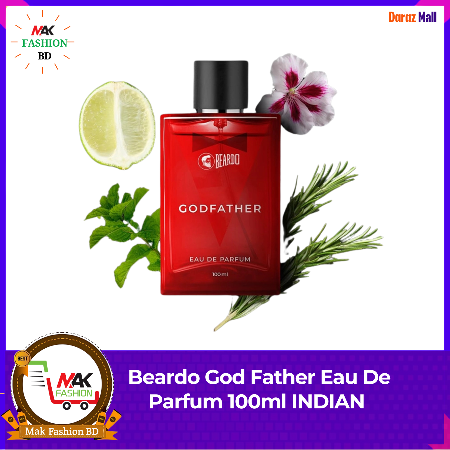 Beardo God Father Eau De Parfum 100ml INDIAN 491556329