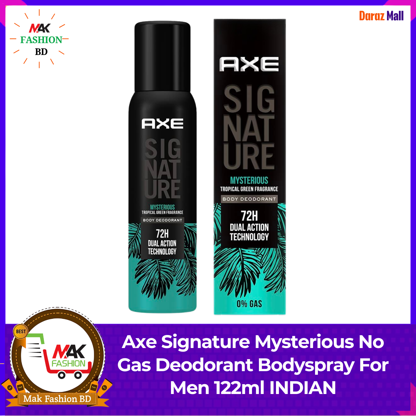 Axe Signature Mysterious No Gas Deodorant Bodyspray For Men 122ml INDIAN  397624842