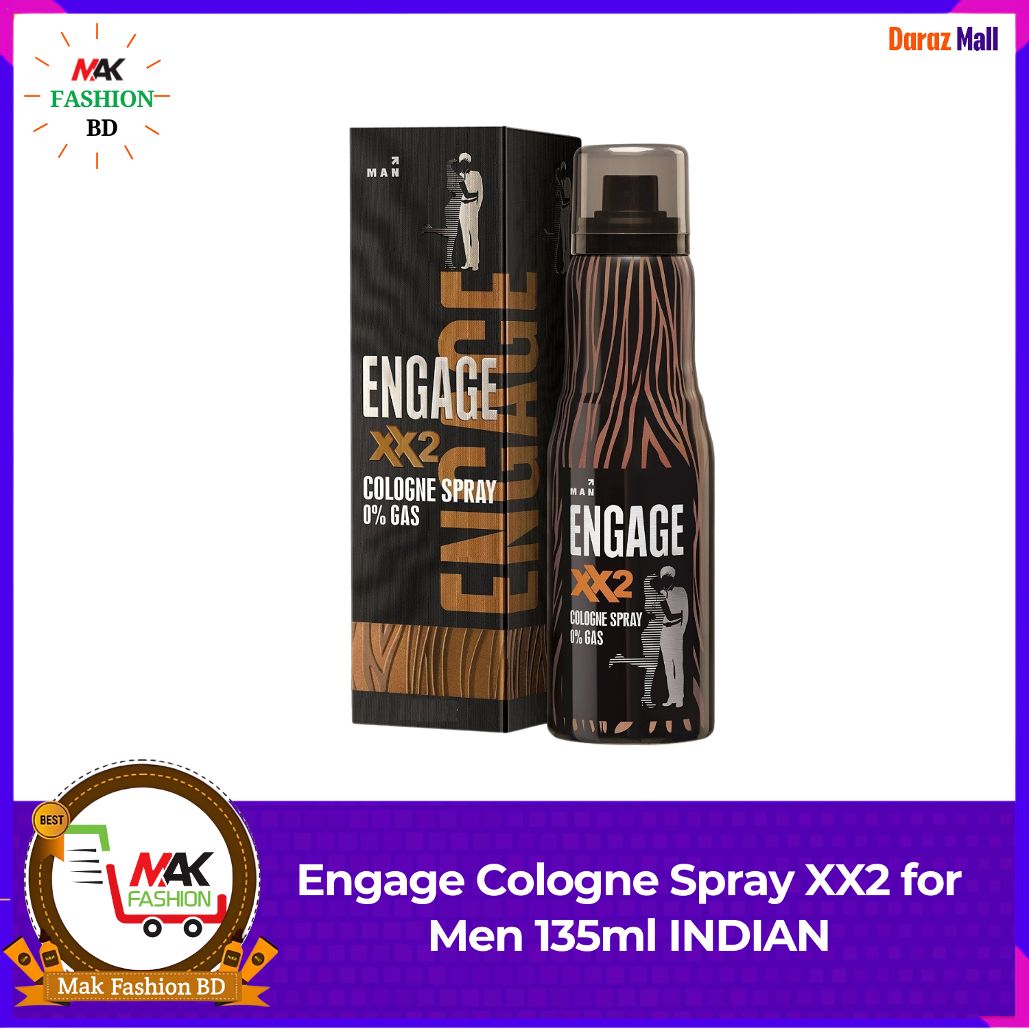 Engage Cologne Spray XX2 for Men 135ml INDIAN  377208255