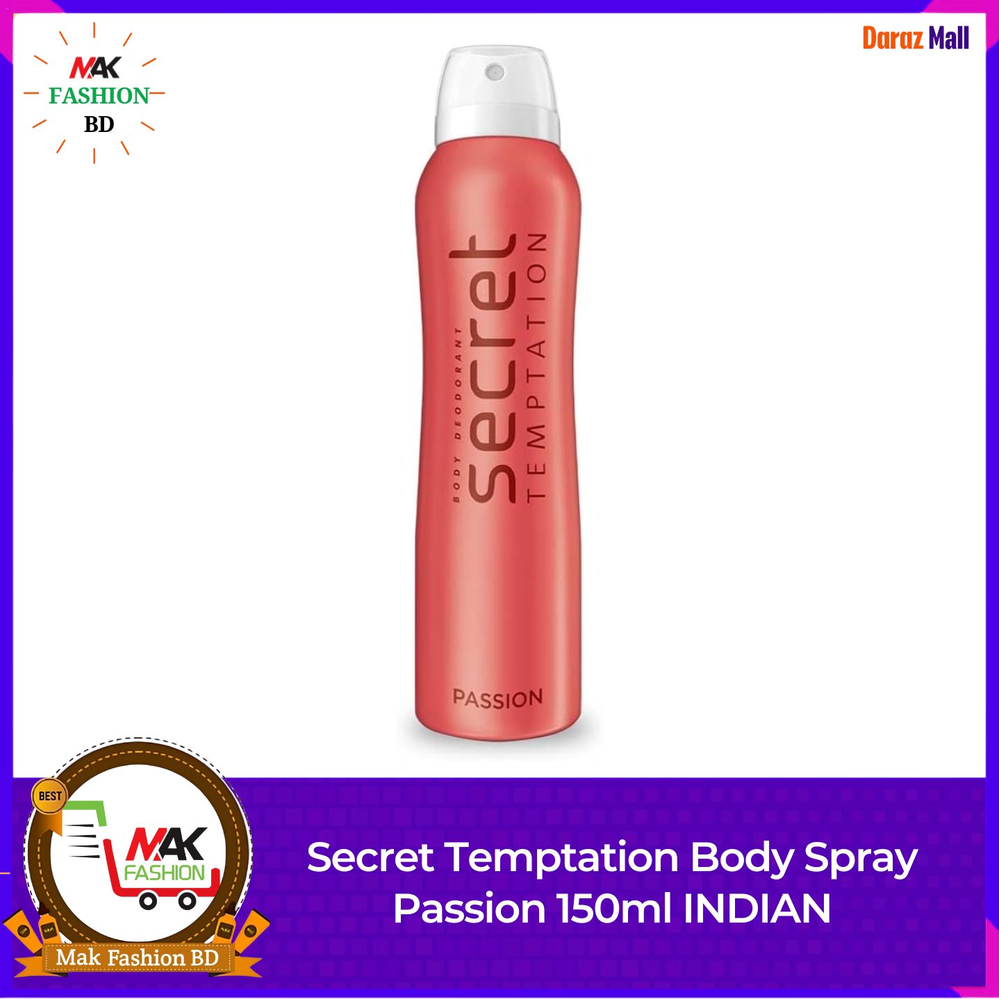 Secret Temptation Body Spray Passion 150ml INDIAN  364851034