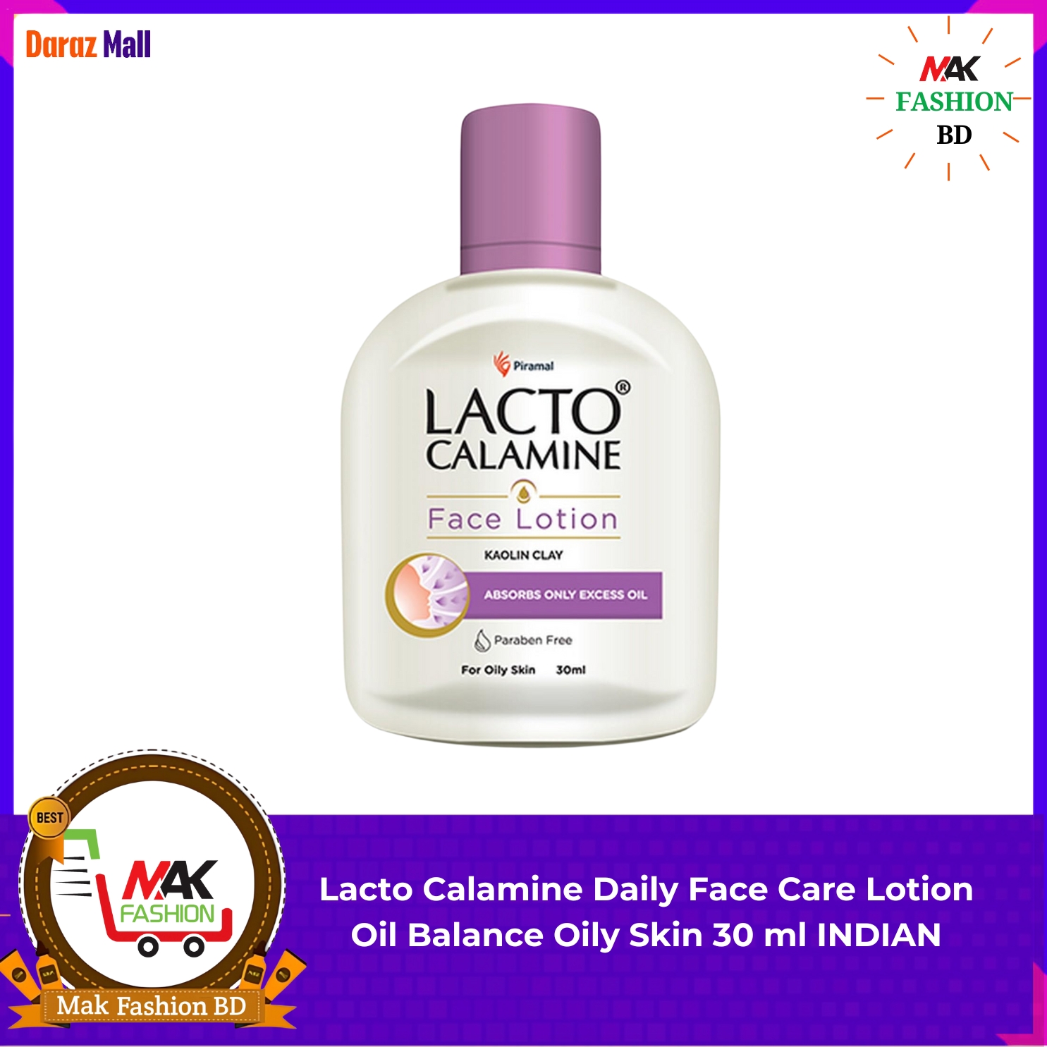 Lacto Calamine Daily Face Care Lotion Oil Balance Oily Skin 30ml INDIAN -203824414