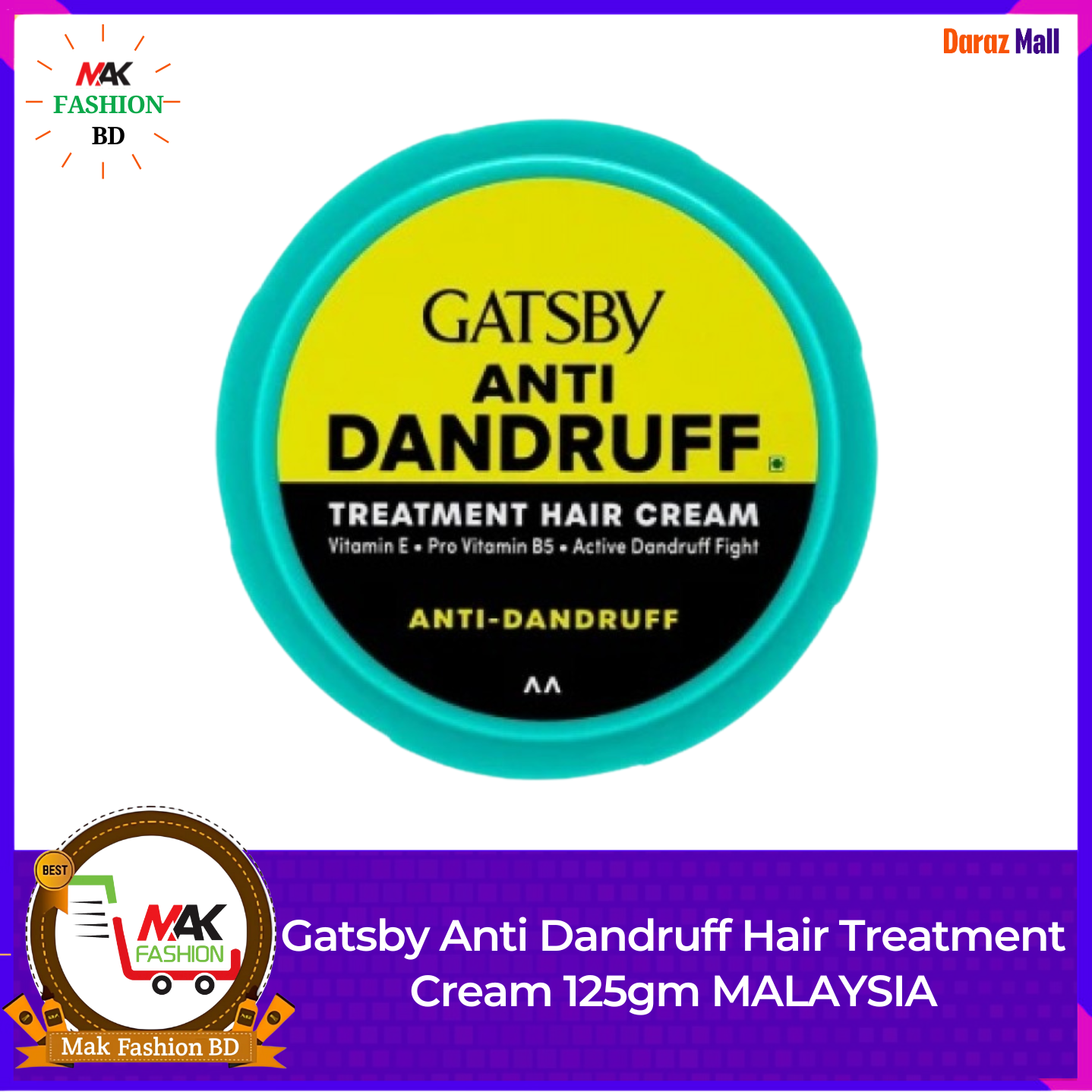Gatsby Anti Dandruff Hair Treatment Cream 125gm MALAYSIA 526327711