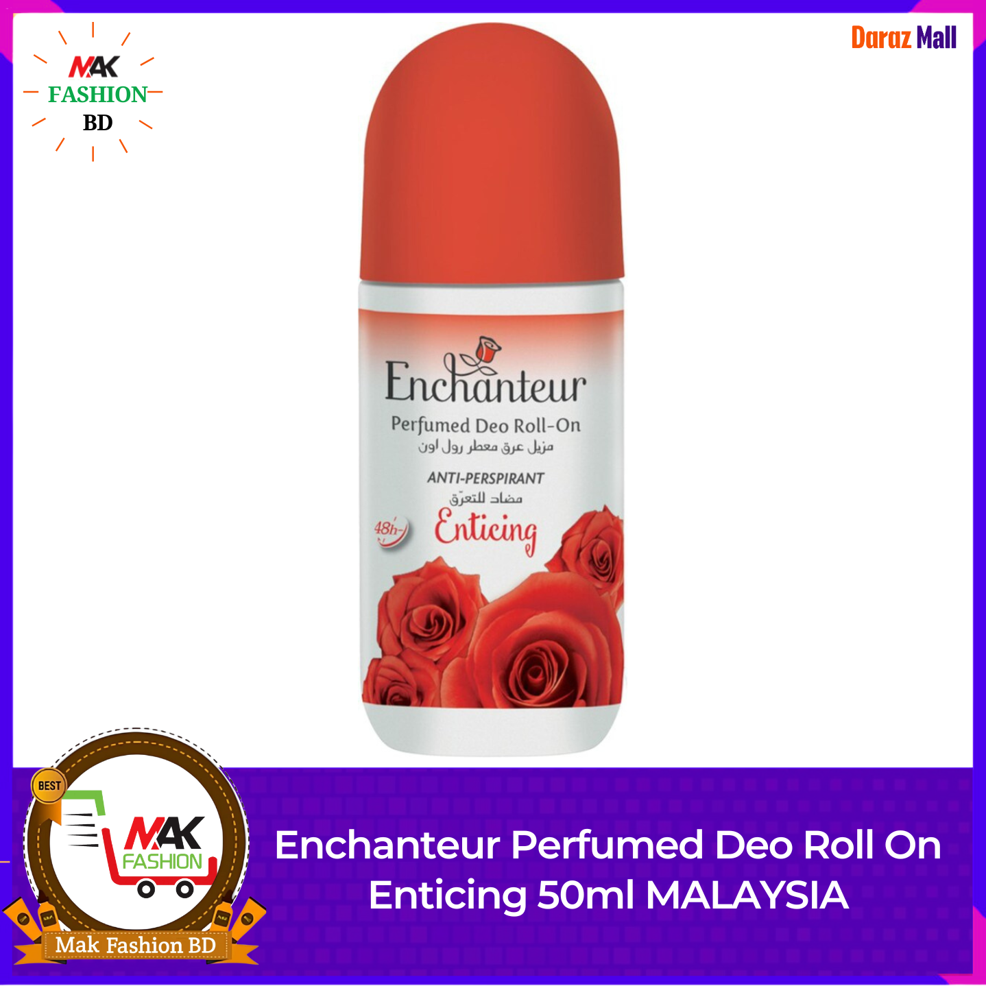 Enchanteur Perfumed Deo Roll On Enticing 50ml MALAYSIA 526351450