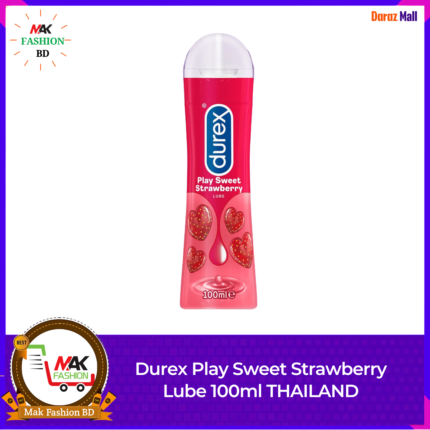 DUREX Play SWEET STRAWBERRY LUBE 100ml THAILAND 186352925