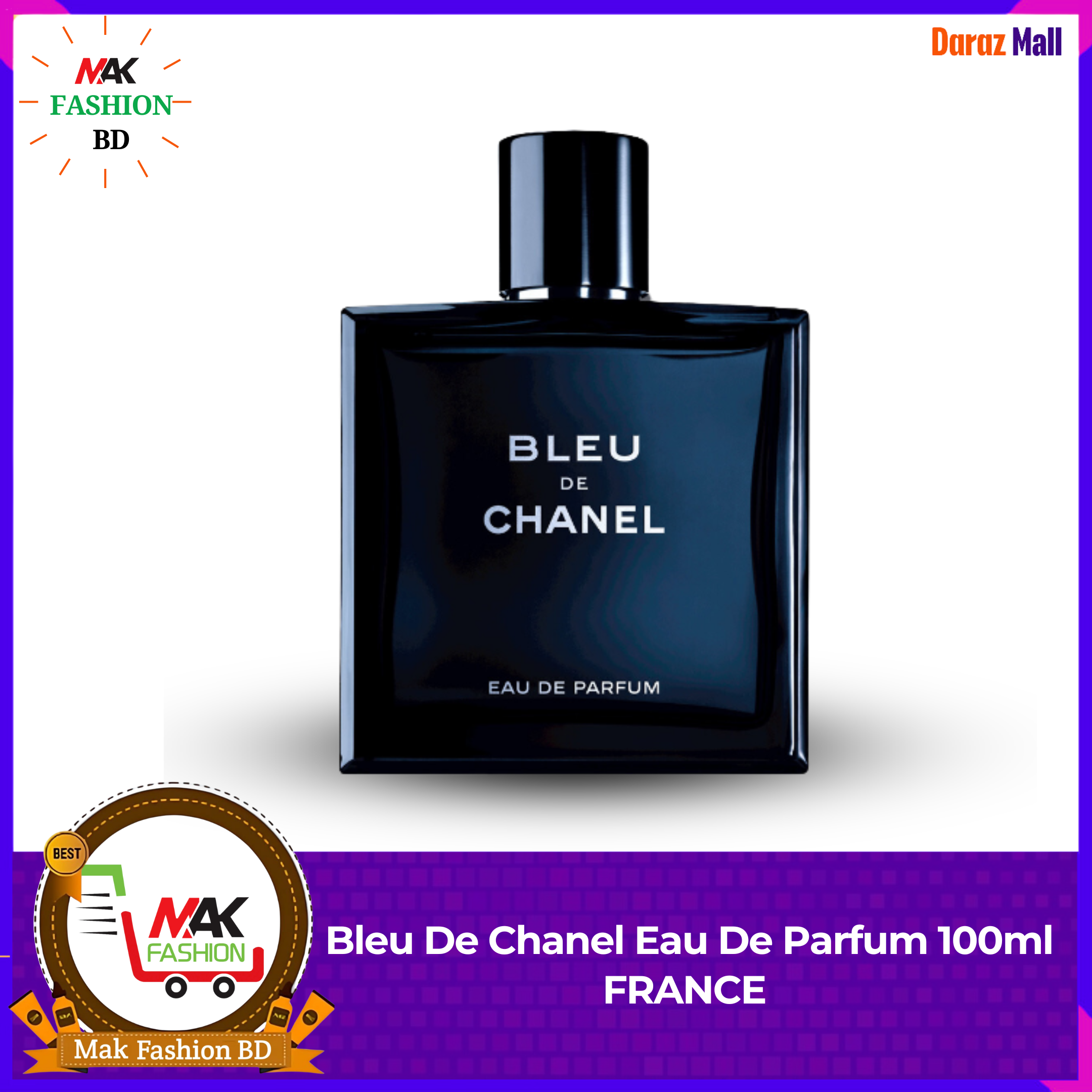 Bleu De Chanel Eau De Parfum 100ml FRANCE 529919020