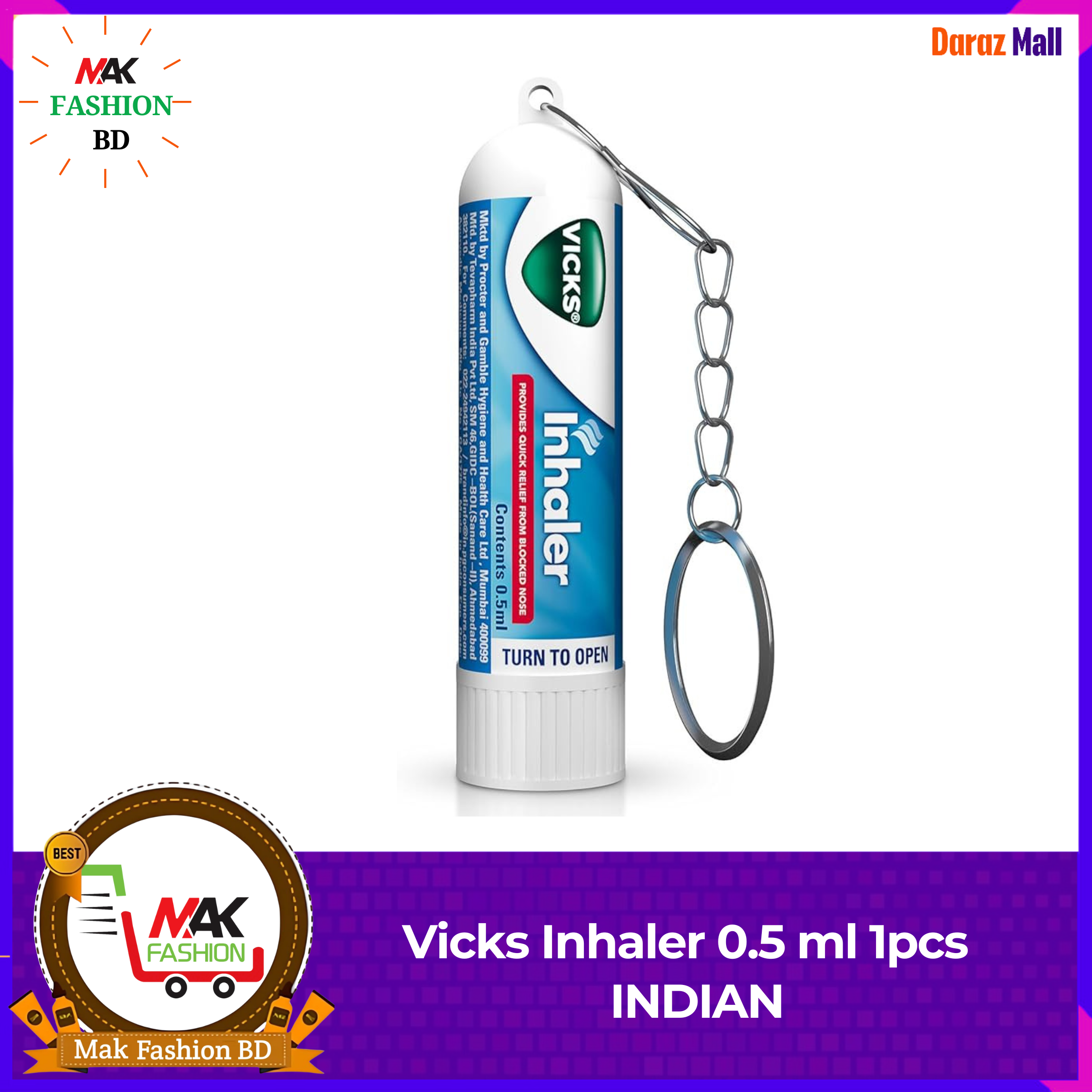 Vicks Inhaler 0.5 ml 1pcs INDIAN 115834166