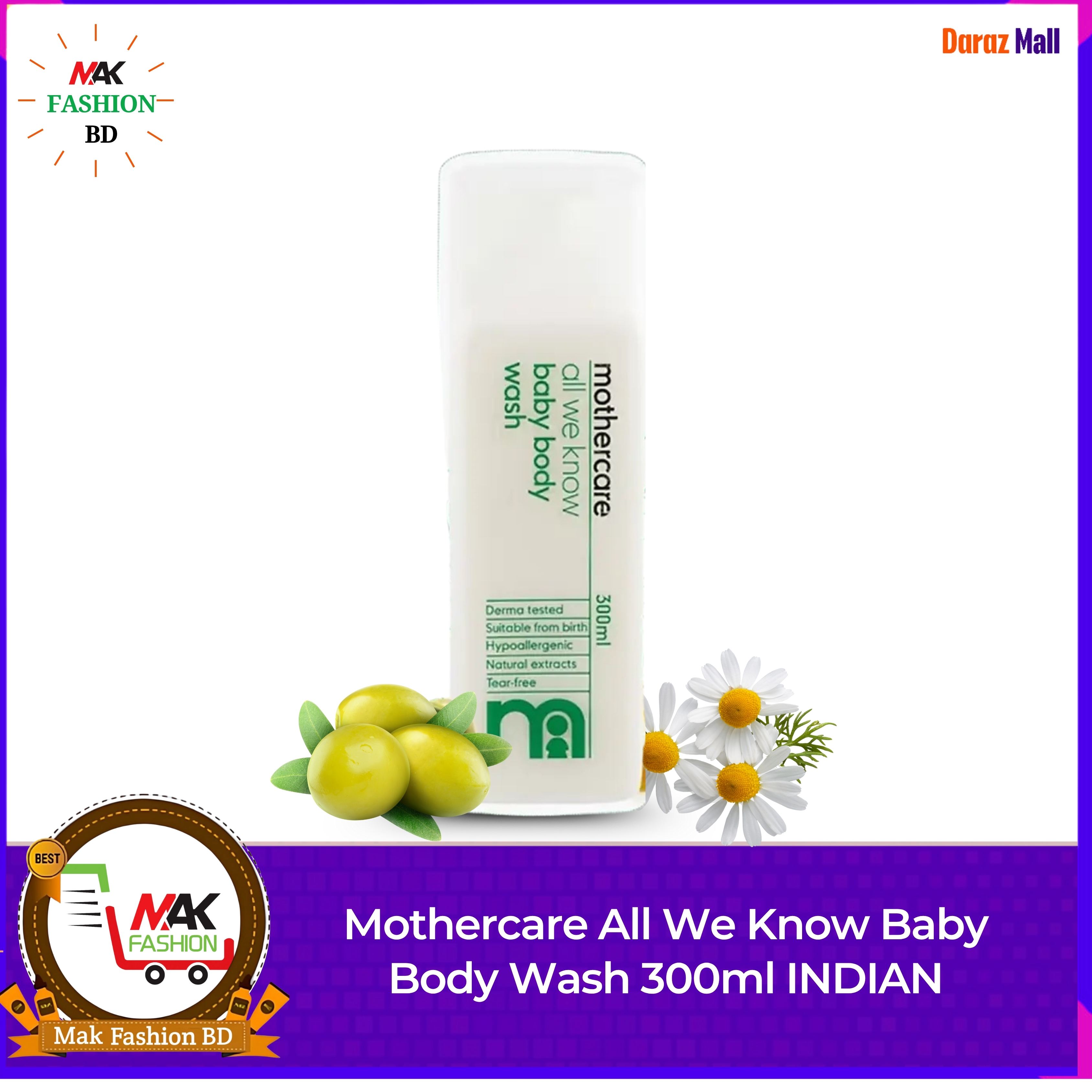 Mothercare All We Know Baby Body Wash 300ml INDIAN 387292361