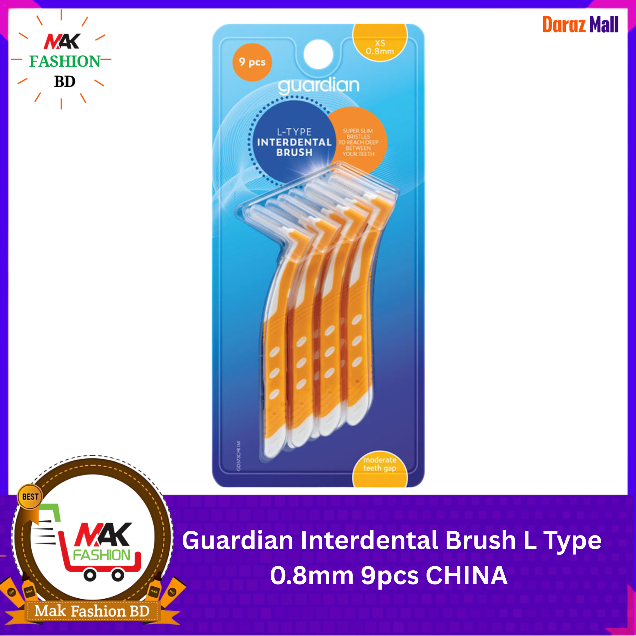 Guardian Interdental Brush L Type 0.8mm 9pcs CHINA 537879861