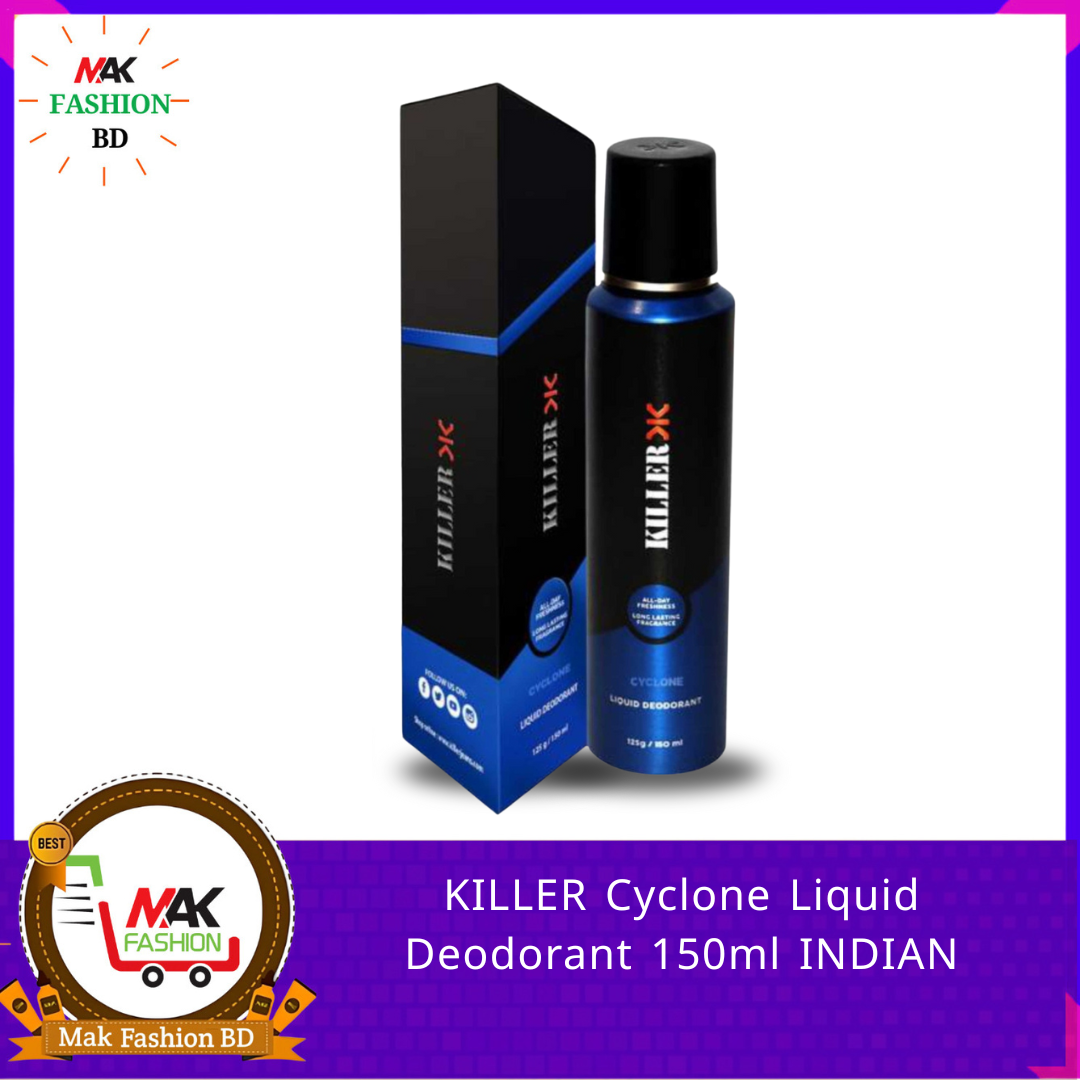 KILLER Cyclone Liquid Deodorant 150ml INDIAN 526958402