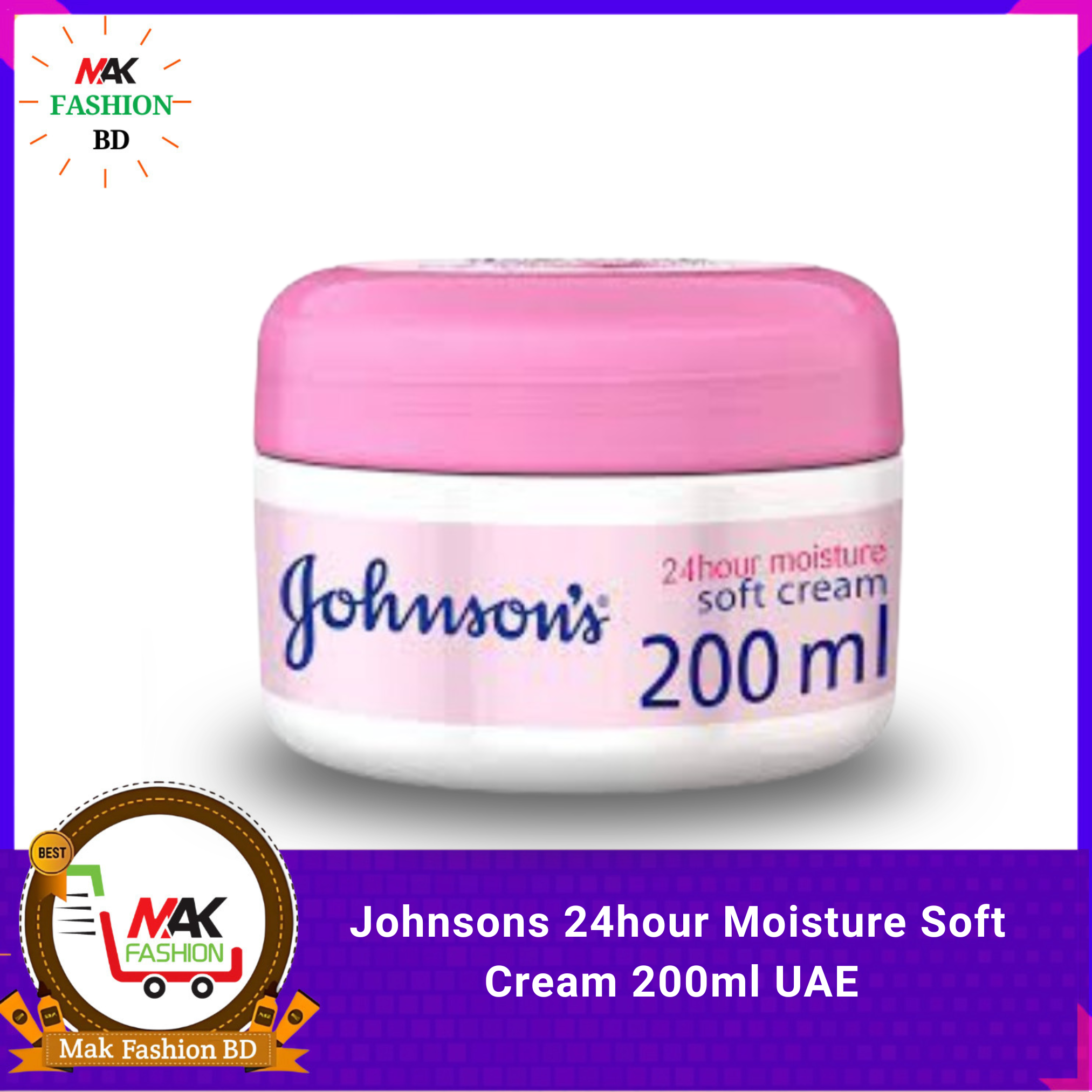Johnsons 24hour Moisture Soft Cream 200ml UAE  428734220
