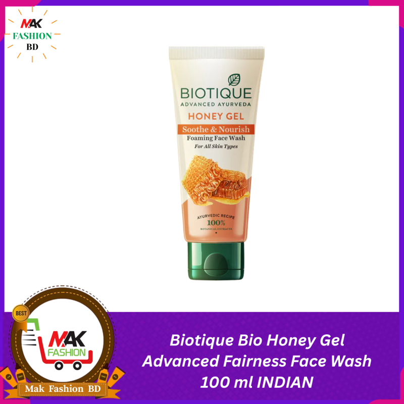 Biotique Bio Honey Gel Advanced Fairness Face Wash 100ml INDIAN  184075998